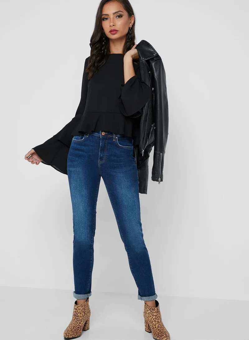 FOREVER 21 Mid Rise Jeans