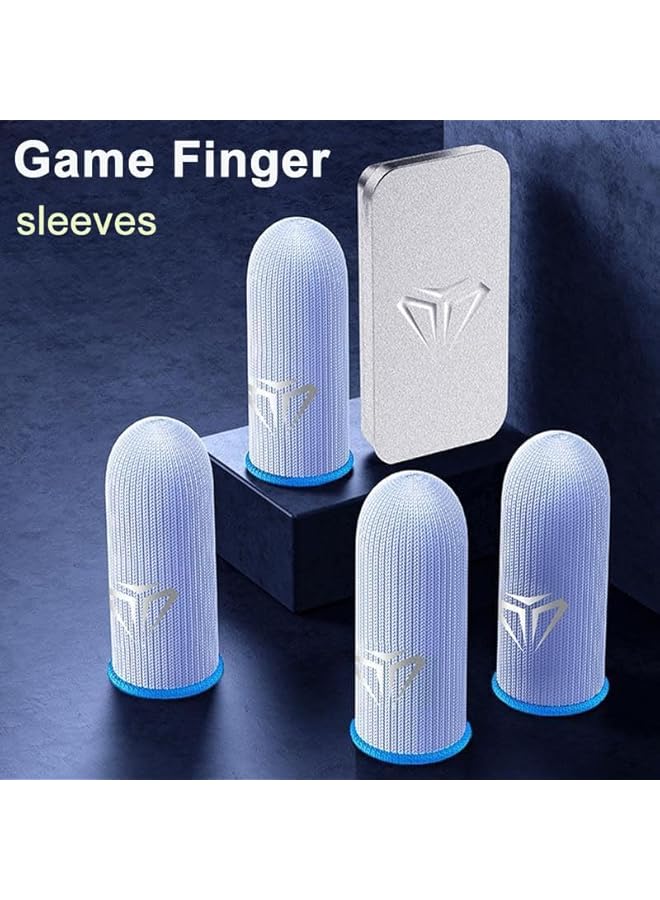 Green Tiger 4 Pieces Finger Sleeves Trigger for Gaming,Small Finger Gloves Anti-sweat Gaming Accessories - Image 2