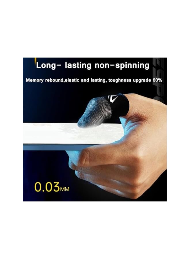 Green Tiger 4 Pieces Finger Sleeves Trigger for Gaming,Small Finger Gloves Anti-sweat Gaming Accessories - Image 4