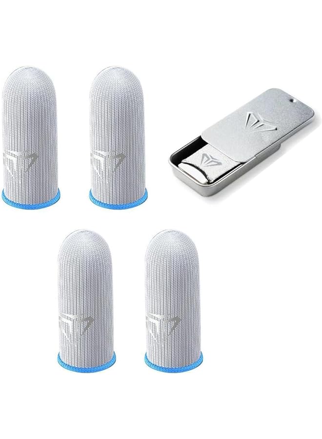 Green Tiger 4 Pieces Finger Sleeves Trigger for Gaming,Small Finger Gloves Anti-sweat Gaming Accessories - Image 1