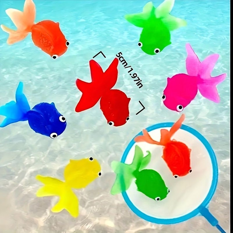14 Pcs Floating Plastic Golden Fish Toys for Water Games Party Decor - Image 4