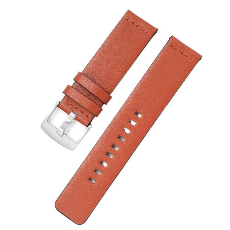 Adjustable Leather Classic Strap Smartwatch Band Compatible with Samsung Galaxy Watch with Fit Replacement Strap for Daily Wear in Blue - Image 4