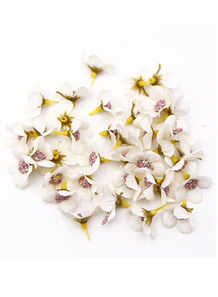 Fake Flower Head 100PCS Artificial Daisy Flower Heads Artificial Silk Daisy Flower Heads for Crafts Wedding Home Crown Garland Accessory Decor Artificial Flower Heads - Image 4