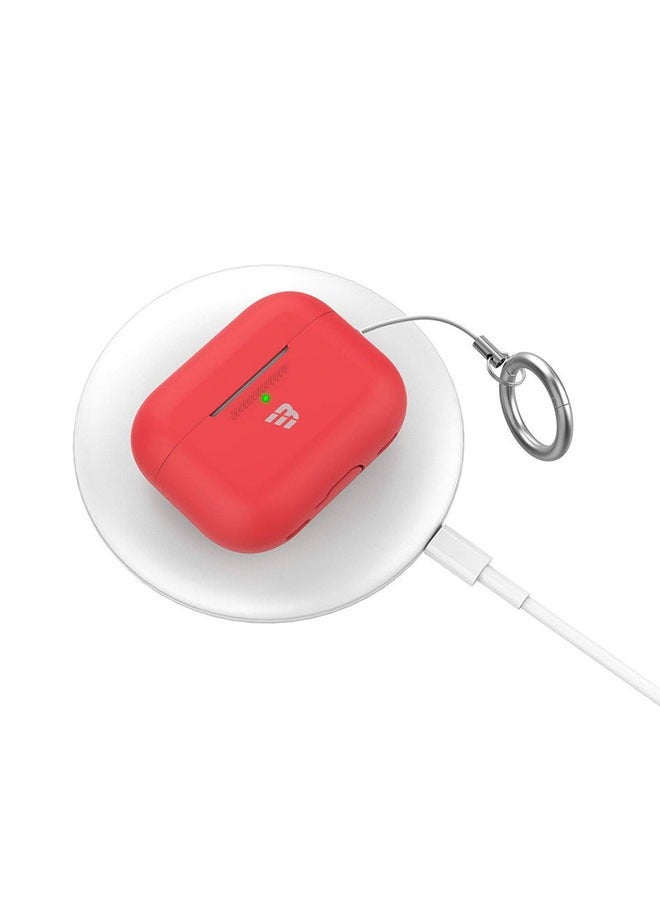 بايكرون حافظة سيليكون لسماعات Airpods Pro الجيل الثاني باللون الأحمر - Image 3