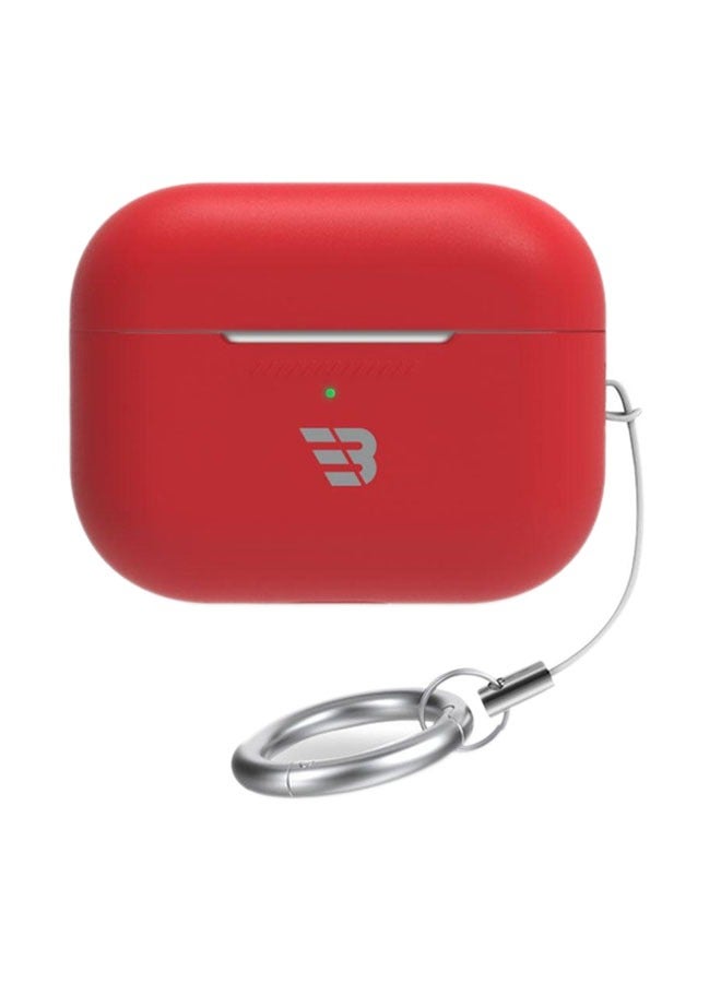 بايكرون حافظة سيليكون لسماعات Airpods Pro الجيل الثاني باللون الأحمر - Image 1