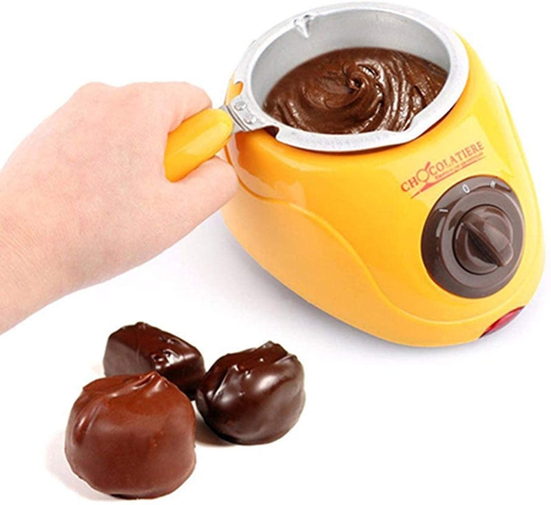 Portible Chocolatiere Electric Chocolate Maker Melting Pot Portable Electric Chocolate Melting Pot with Chocolate Making Kit for Kitchen Pack of 1 - Image 2