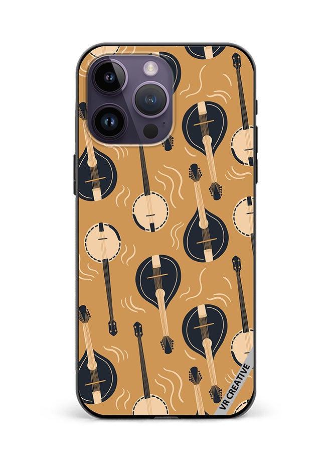 VR CREATIVE Protective Case Cover For Apple iPhone 15 Pro Mandolin Or Domra International Music Copy Design Multicolour - Image 1