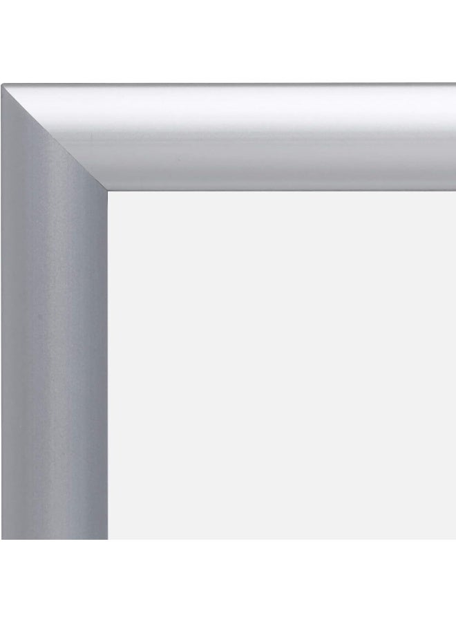 SnapeZo Certificate Frame 85x11 Inches Silver 1 Inch Aluminum Profile FrontLoading Snap Frame Wall Mounting Sleek Series - Image 2