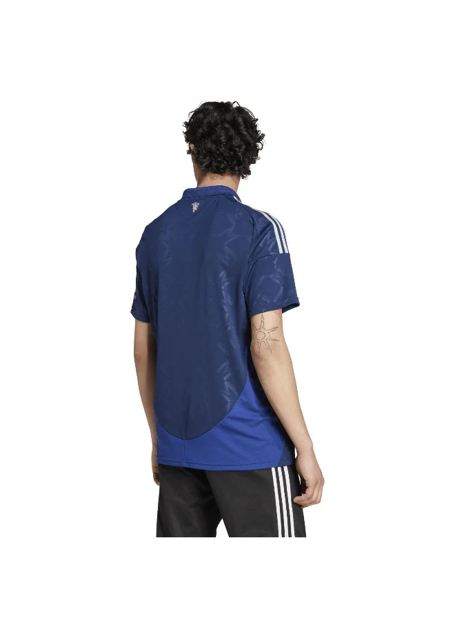 adidas قميص مانشستر يونايتد أزرق للرجال مقاس XS