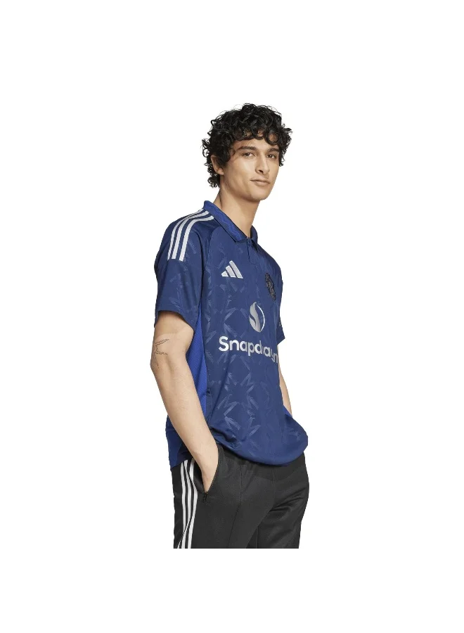 adidas قميص مانشستر يونايتد أزرق للرجال مقاس XS