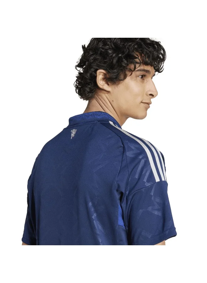 adidas قميص مانشستر يونايتد أزرق للرجال مقاس XS