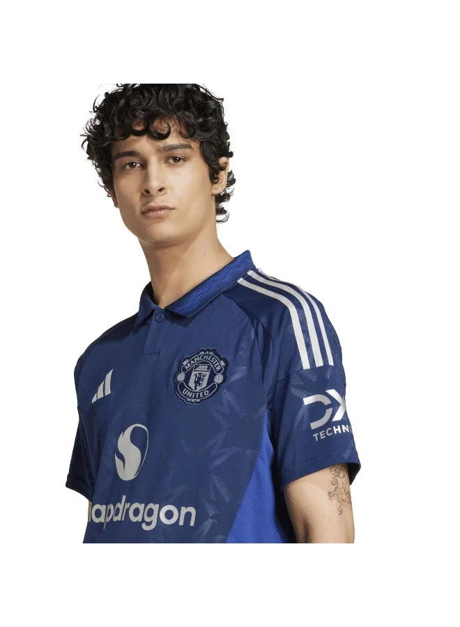 adidas قميص مانشستر يونايتد أزرق للرجال مقاس XS