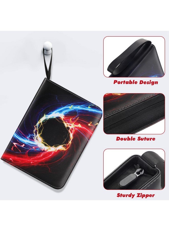 XSHNUO Trading Card Binder,4 Pockets 440 Cards Holder Collector Album With 55 Removable Sleeves Compatible With Pokemon Cards Football Card Tcg Game Sports Cards, Black  - Image 2