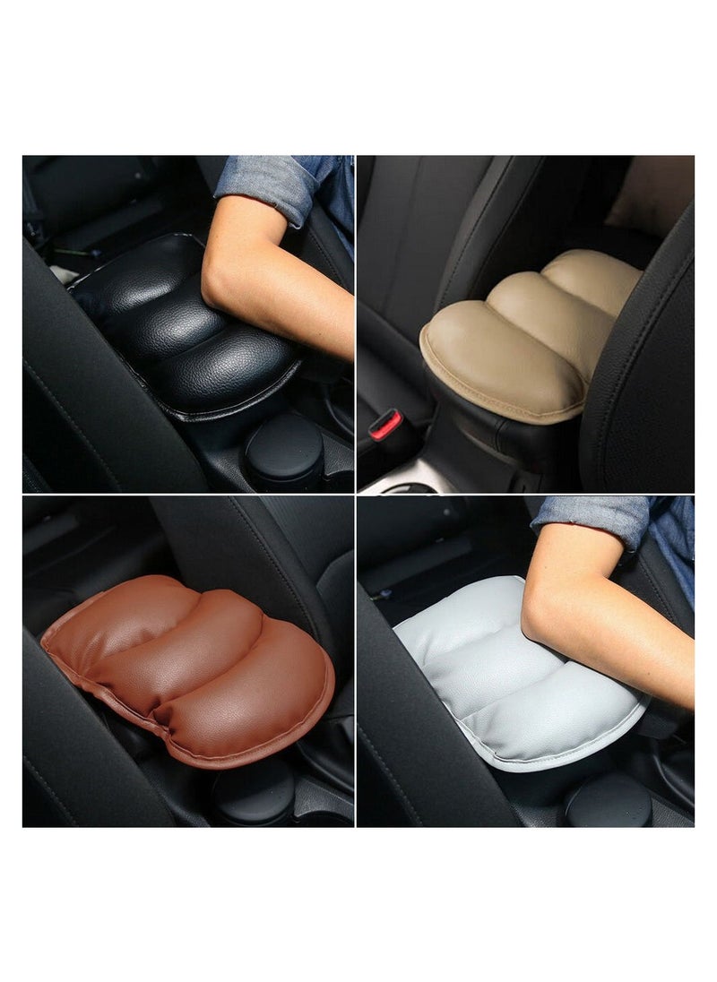 Generic - Comfortable Car Center Console Armrest Cover, Soft Leather Car Console Cover, Car Interior Center Console Pad for Driver or Passenger Arms, Compatible with All Cars (Beige) - Image 1