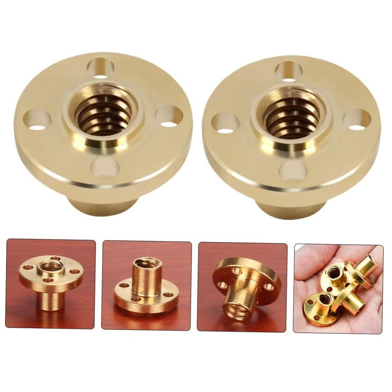 Copper Trapezoidal Screw Nuts 4pcs for CNC Printer Stepper Motor Tool Rail Easy Install - Image 5