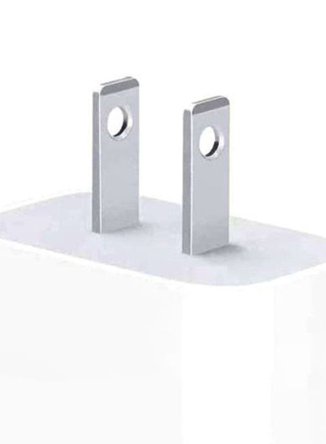 ابل  محول طاقة بسنين ومنفذ USB-C بقوة 20 وات أبيض - Image 5