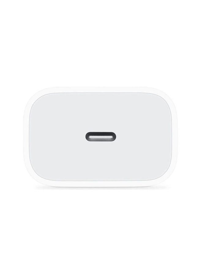 ابل  محول طاقة بسنين ومنفذ USB-C بقوة 20 وات أبيض - Image 2