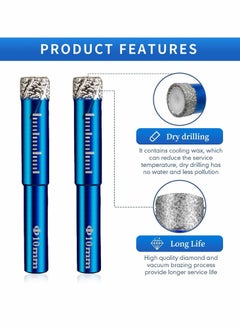 Y&D Dry Diamond Drill Bits Set, 6 Pcs with Quick Change 6/8/10/12/14/16mm Round Shank for Granite Ceramic Marble Tile Stone Glass Hard Materials  - Image 4