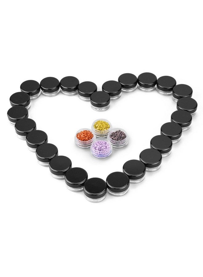 accmor Eces 3G Empty Clear Plastic Sample Containers With Lids Cosmetic Jars With 5 Pieces Mini Spatulas By Accmor - Image 3