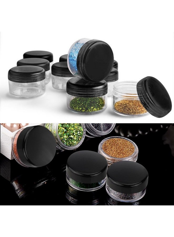 accmor Eces 3G Empty Clear Plastic Sample Containers With Lids Cosmetic Jars With 5 Pieces Mini Spatulas By Accmor - Image 4