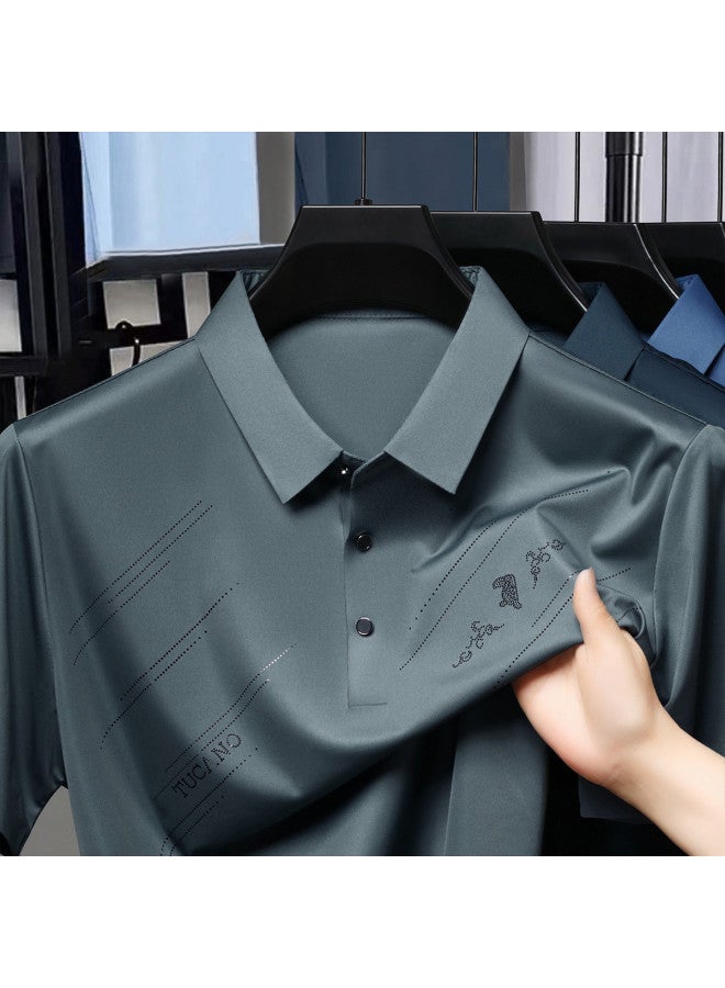 Tucano exclusive Edition Solid Color Print Multi-colored Seamless Short-sleeve Polo Shirt For Dad - Image 2