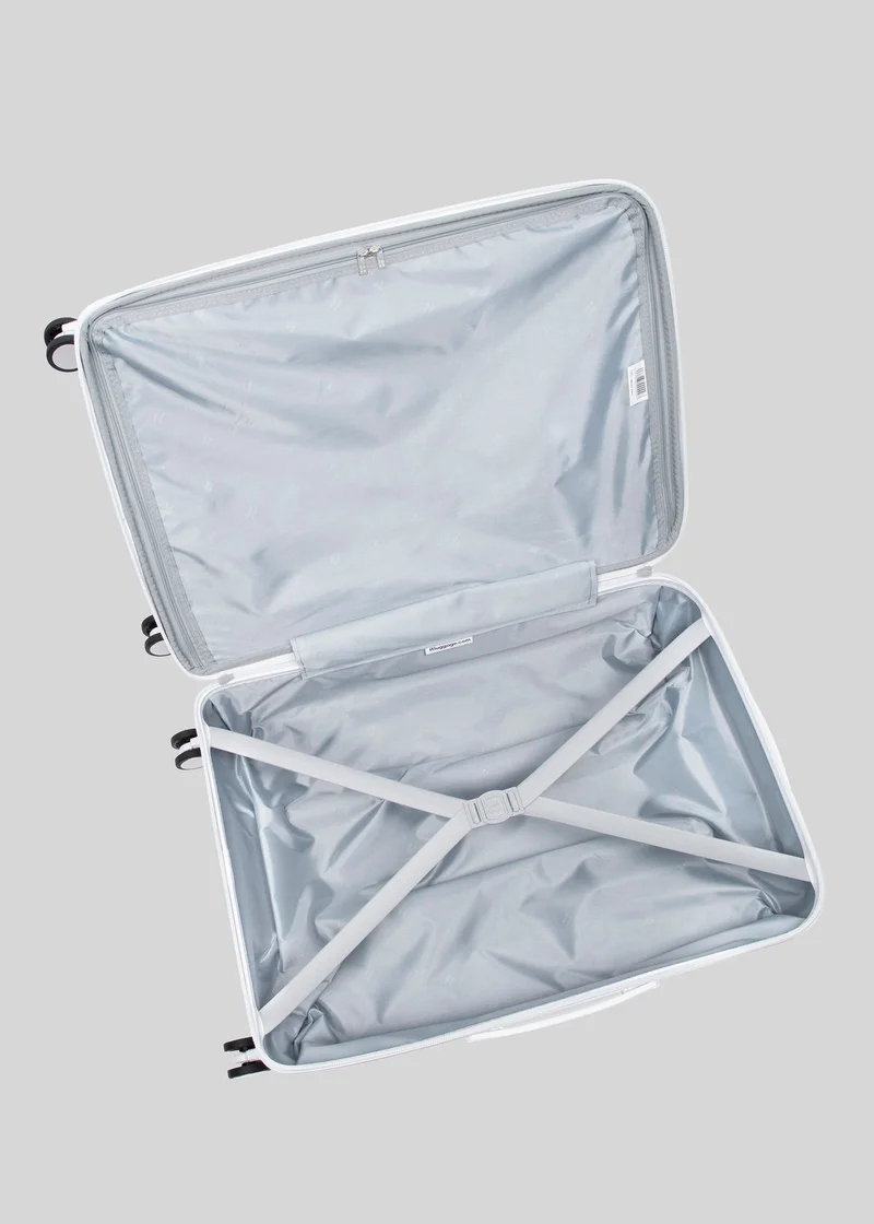 Matalan IT Luggage White Hardshell Suitcase