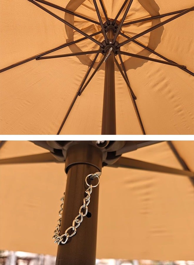 Broyhome Patio Outdoor Umbrella  9ft Round Water Proof Umbrella Portable Tilt  with Garden Pool Beach  Heavy Duty Wind  - Image 4
