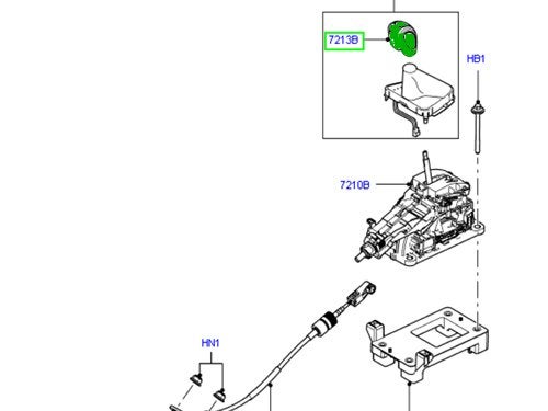Land Rover Genuine KNOB Gear Control Lever LR2 LR052792 - Image 2