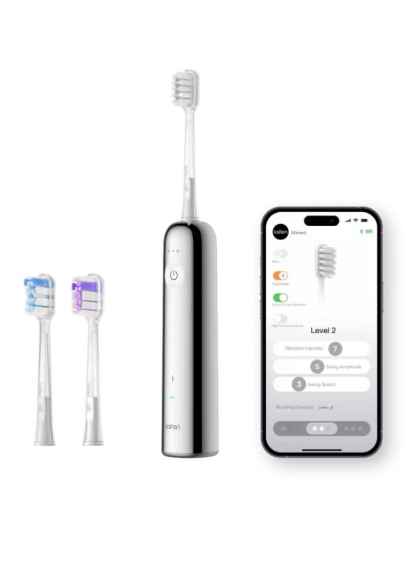 Laifen Wave Stainless Steel Electric Toothbrush – Dual-Action Oscillation & Sonic Cleaning, App-Controlled, Long Battery Life – Best-Seller Worldwide, #1 International Oral Care Brand - Image 1