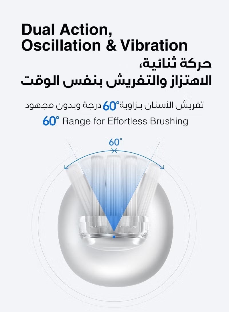 Laifen Wave Stainless Steel Electric Toothbrush – Dual-Action Oscillation & Sonic Cleaning, App-Controlled, Long Battery Life – Best-Seller Worldwide, #1 International Oral Care Brand - Image 5