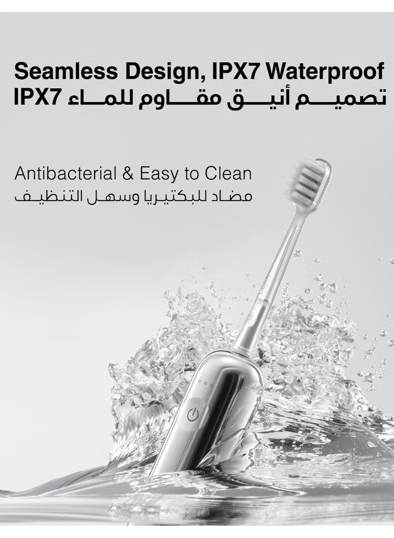Laifen Wave Stainless Steel Electric Toothbrush – Dual-Action Oscillation & Sonic Cleaning, App-Controlled, Long Battery Life – Best-Seller Worldwide, #1 International Oral Care Brand - Image 4