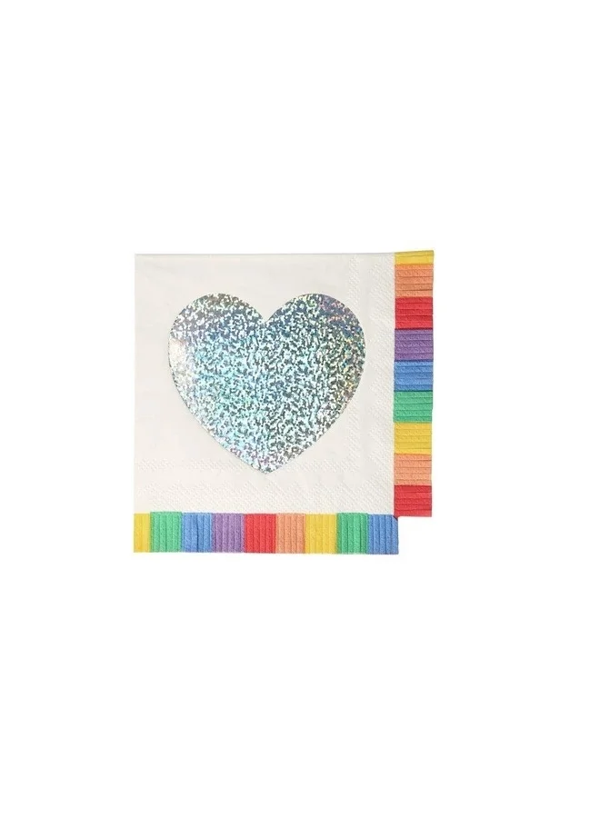 Meri Meri Rainbow Fringe Small Napkins