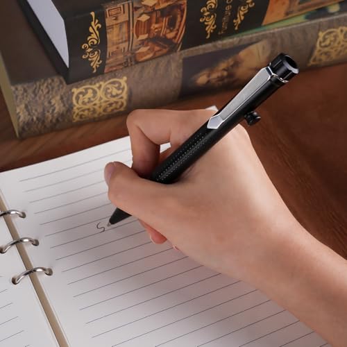 SMOOTHERPRO Bolt Action Pen, Ballpoint and Pencil in One with Graphite Alloy Tip, Retractable Twist Design, Compatible with Parker Refill, for Office Sketching Journaling Grey(APG02) - Image 5