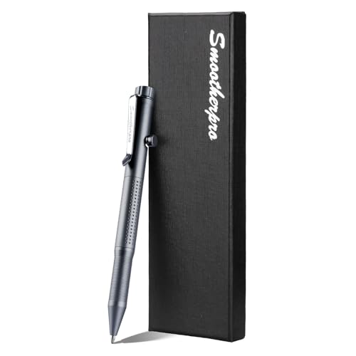 SMOOTHERPRO Bolt Action Pen, Ballpoint and Pencil in One with Graphite Alloy Tip, Retractable Twist Design, Compatible with Parker Refill, for Office Sketching Journaling Grey(APG02) - Image 1