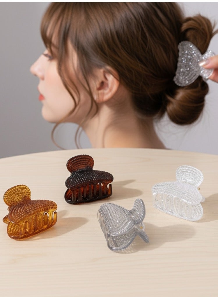 4 Elegant Hair Clips & Clamps – Featuring 4 Luxurious Colors to Suit All Styles - Image 1