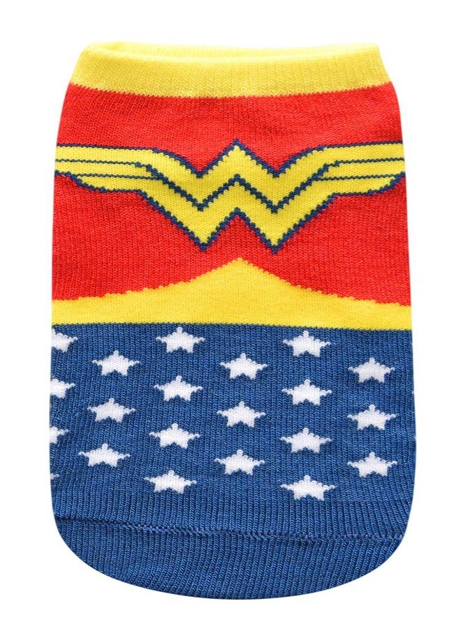 Hyp DC Comics Wonder Woman Classic Juniors/Women's 5 Pack Low Cut Ankle Socks - Image 5