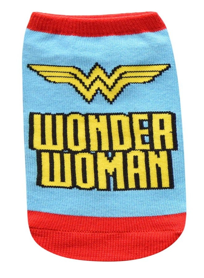 Hyp DC Comics Wonder Woman Classic Juniors/Women's 5 Pack Low Cut Ankle Socks - Image 2