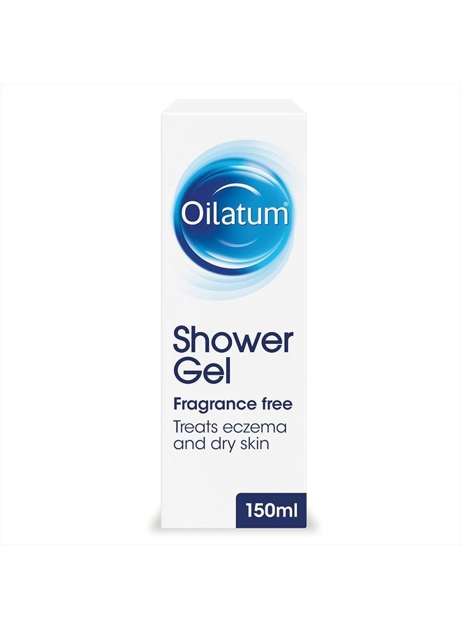 Oilatum Shower Gel Fragrance Free to Treat Dry Skin & Eczema 150ml - Image 1