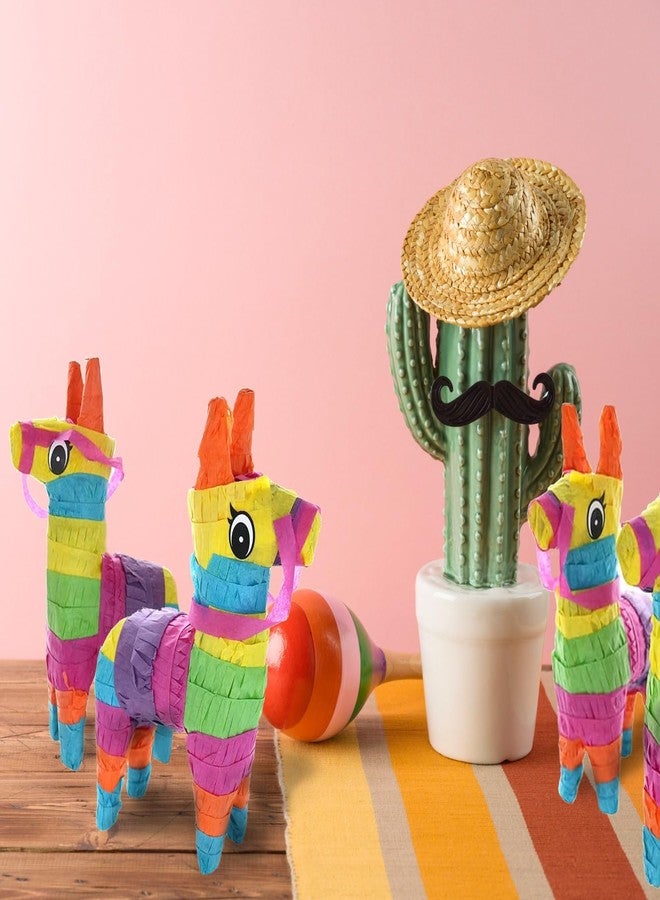 GIFTEXPRESS 12pc Value Pack Mini Donkey Piñatas 7.5x5.5", Rainbow Party Decoration for Cinco De Mayo, Fiestas, Taco, Llama Birthday, Carnival, Classroom & Table Centerpiece Party Favor - Image 2
