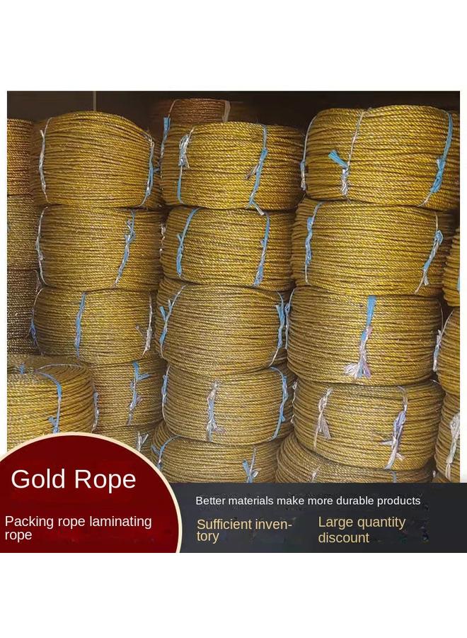 Bluejw Rope Hanging Seedling Hanging Rope Waste Paper Packing Rope Hydraulic Press Packing Straw Rope Binding Greenhouse Laminating Rope Yellow One - Image 2
