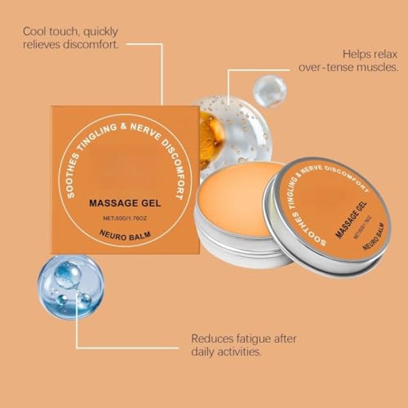 Neuropathy Cream 50G Yellow Quick-Absorbing Non-Greasy Formula - Multi-Area Versatility Nerve Pain Relief Cream for Adults Busy Professionals Seniors With Sensitive Skin - Image 2