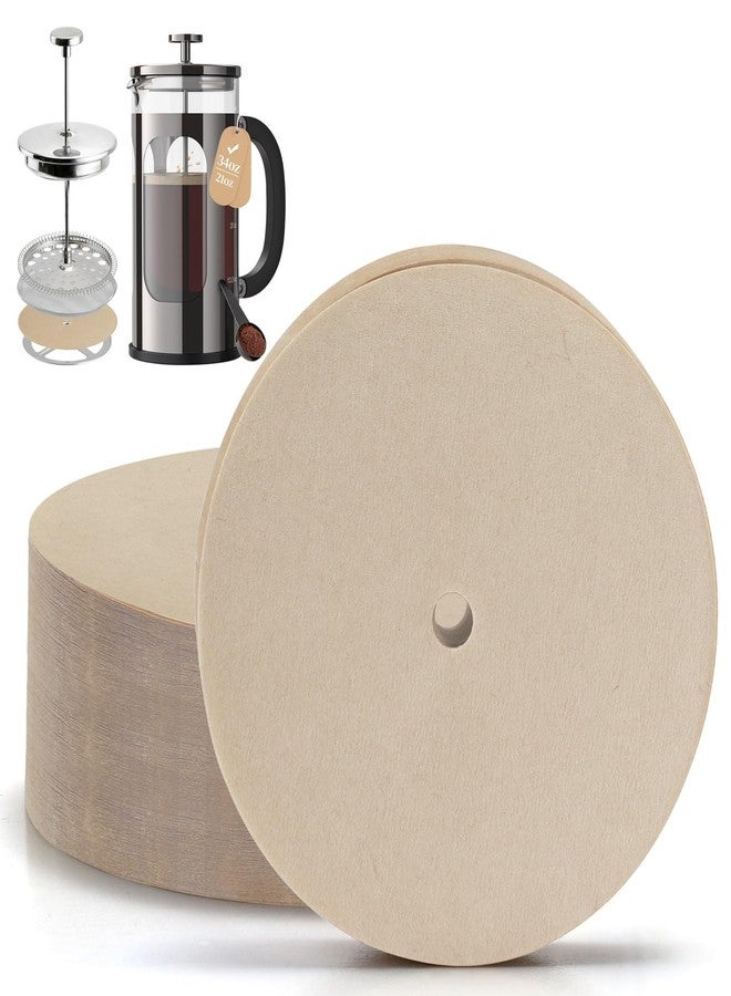 brikinte 100Pcs Disposable Coffee Filters Compatible with Veken 34oz, Percolator Filters for Cafe Du Chateau 34oz Coffee Maker, Utopia Kitchen 34oz French Press - Image 1