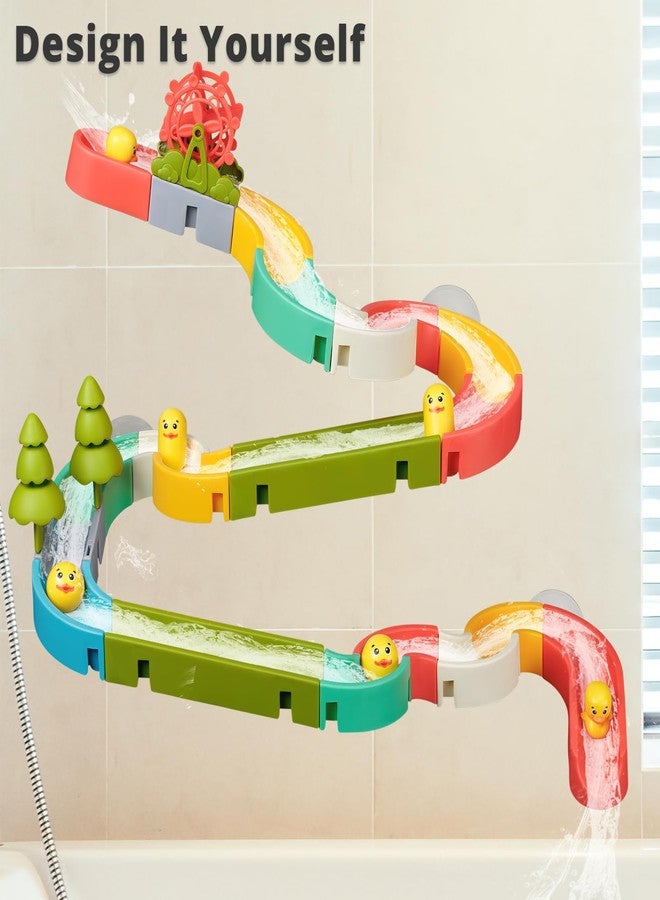 SOCBTNSO 38 PCS Duck Slide Toys, Bath Toys for Kids Ages 4-8, DIY Building Kit for Ages 5-7, Bathtub Time Birthday Gifts for Toddler 3 + Year Old - Image 3