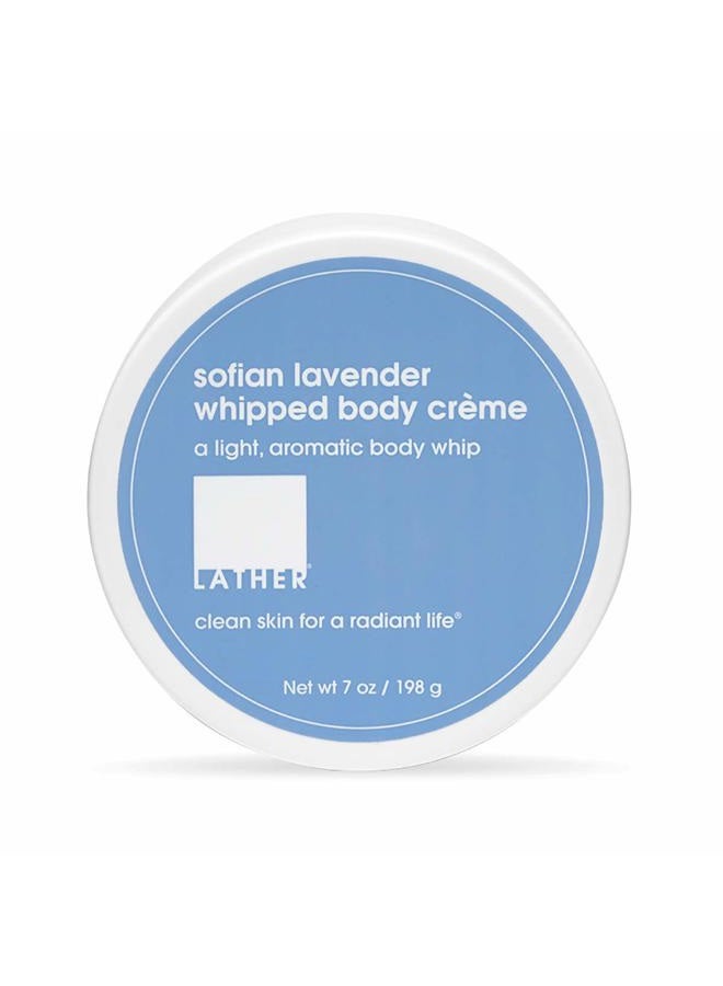 LATHER Body Cream - Sofian Lavender Whipped Body Butter - Rich Daily Body Moisturizer for Deep Hydration - Nourishing & Non-Greasy for Long Lasting Moisture - Essential Oil Blend - 7 Oz - Image 1