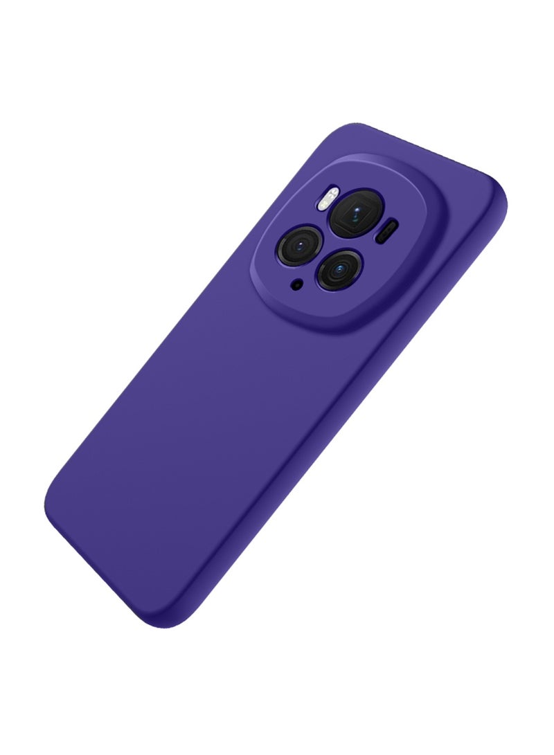 Wtech Honor Magic6 Pro 5G 2024 Premium Liquid Silicone Case Cover - Eggplant Purple - Image 3