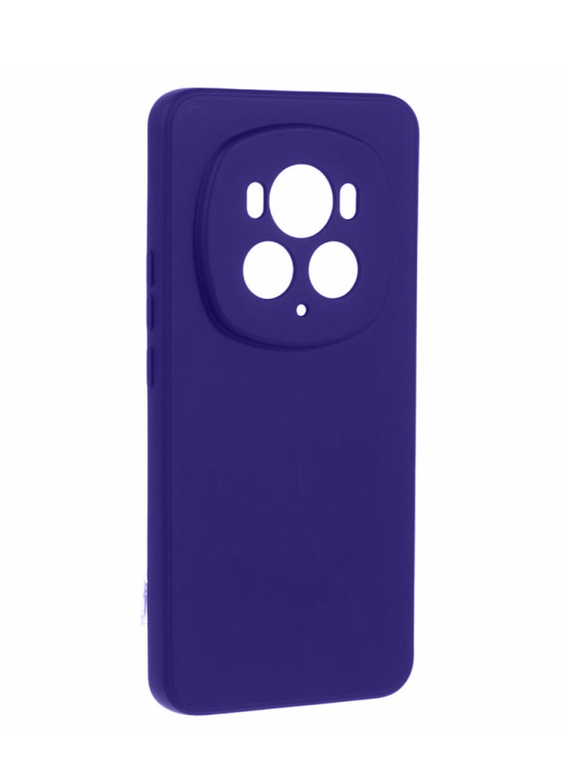 Wtech Honor Magic6 Pro 5G 2024 Premium Liquid Silicone Case Cover - Eggplant Purple - Image 4