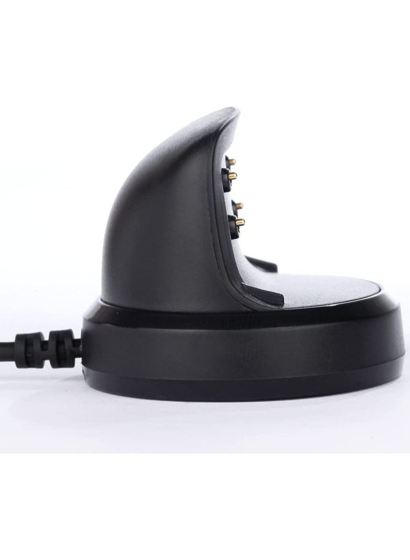 Captaintech USB Charging Dock Uitable for Samsung Gear Fit 2 SM-R360 / Gear Fit 2 Pro SM-R365 Smart Watch Charger Wireless, Charging Base Black - Image 2