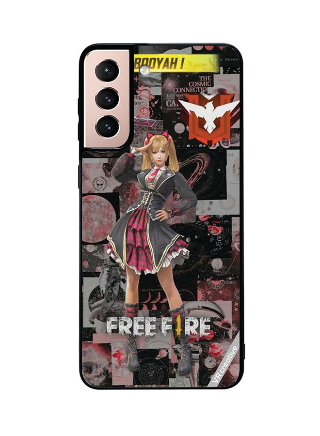 VR CREATIVE Protective Case Cover For Samsung Galaxy S21 Plus 5G Freefire Design Multicolour - Image 1