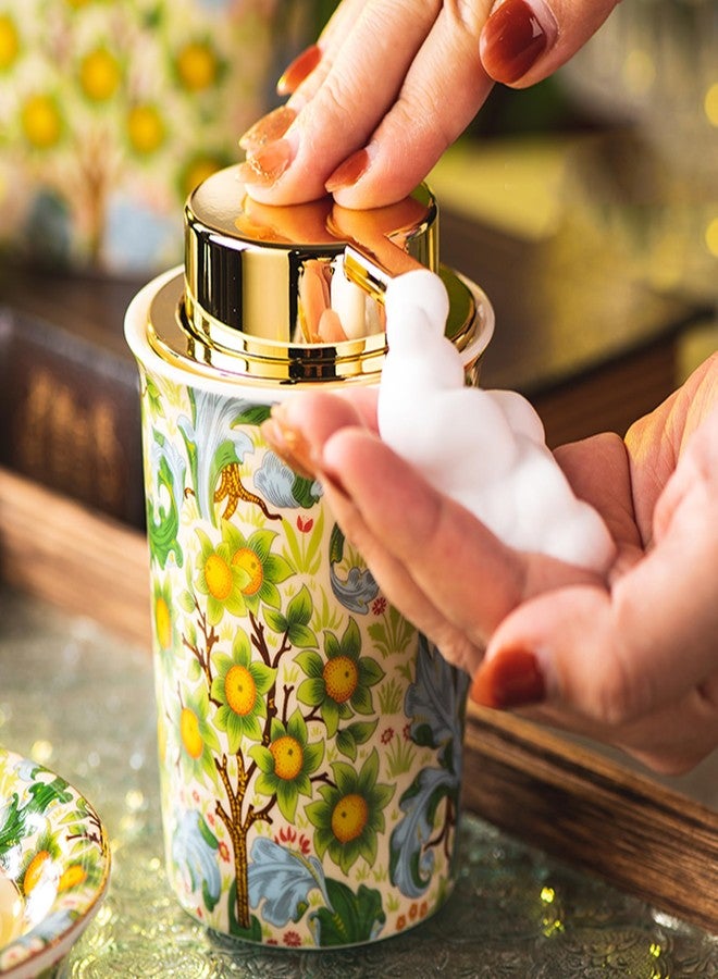 Esdallina Ceramic Foaming Soap Dispenser for Bathroom & Kitchen Refillable Lotion Liquid Foam Pump Dispensers - Image 1