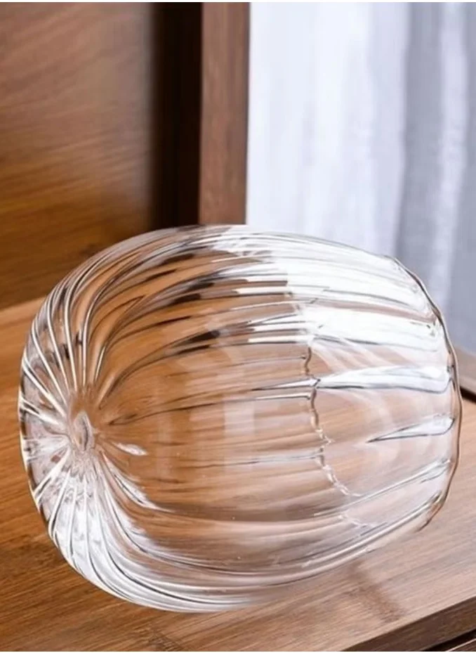 1Chase Borosilicate Glass Storage Jar With Airtight Bamboo Lid and Metal Handle (Set Of 2) , 700ML Oval